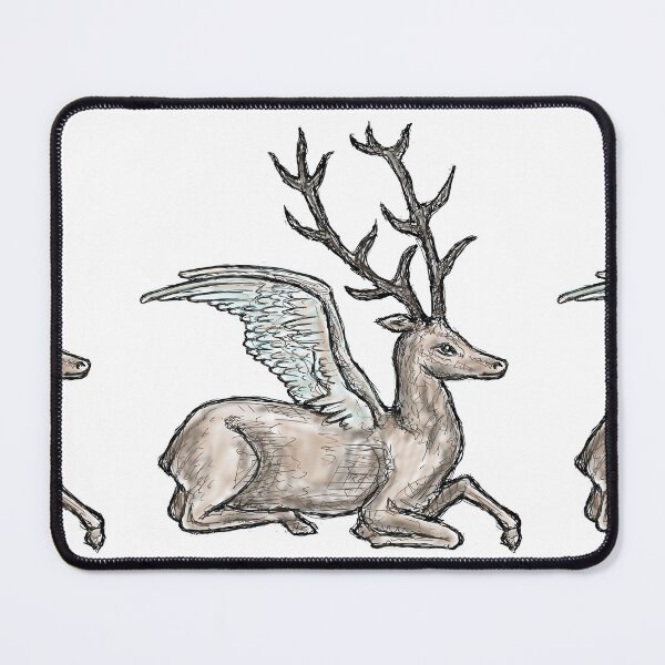 Item preview, Medieval Creature Meme - Winged deer designed and sold by VintageManiac.