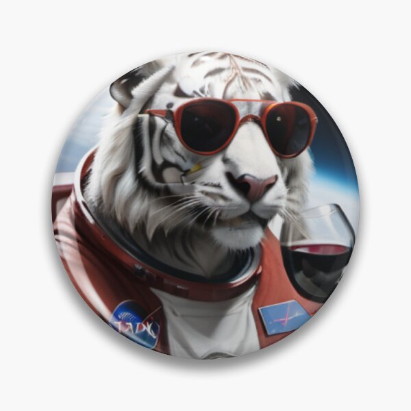 Item preview, Chilled White Space Tiger designed and sold by Sidney Graf.