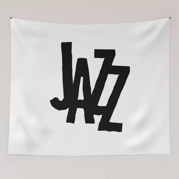 Item preview, Retro Jazz in black designed and sold by BlackLineWhite.