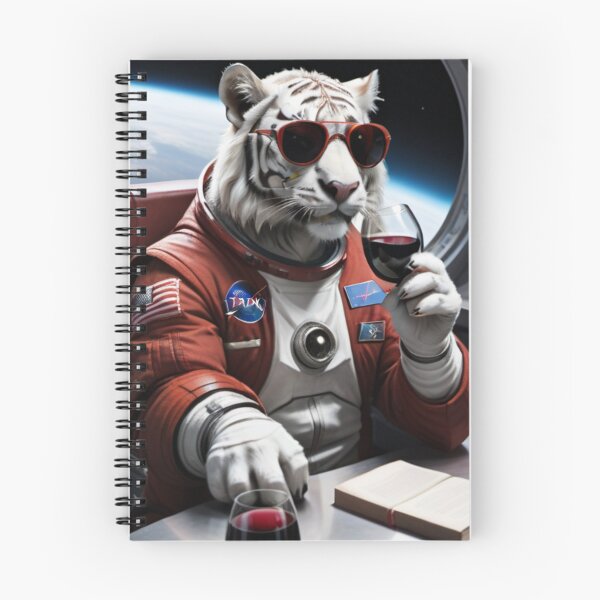 Item preview, Chilled White Space Tiger designed and sold by Sidney Graf.