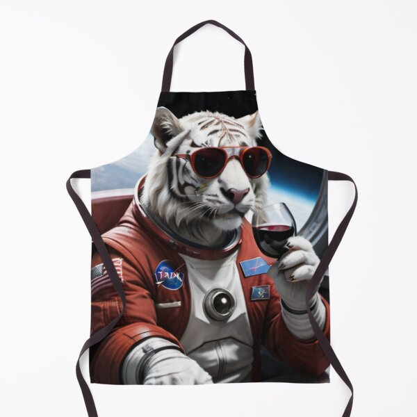 Item preview, Chilled White Space Tiger designed and sold by Sidney Graf.