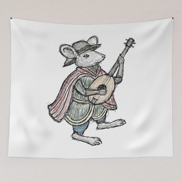 Item preview, Medieval Creature Meme - Minstrel Mouse: A Medieval Melody designed and sold by VintageManiac.