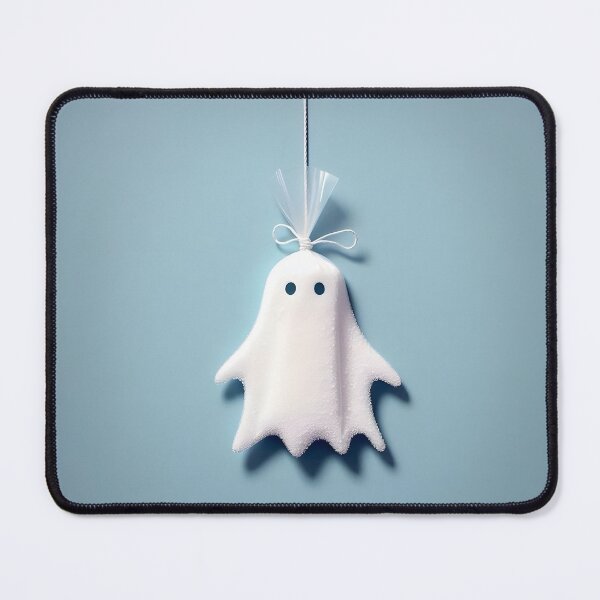 Item preview, Funny Halloween Drug Baggie Ghost with rolled Straw and Glass Mirror, Trick or Treating designed and sold by SomniferumWars.