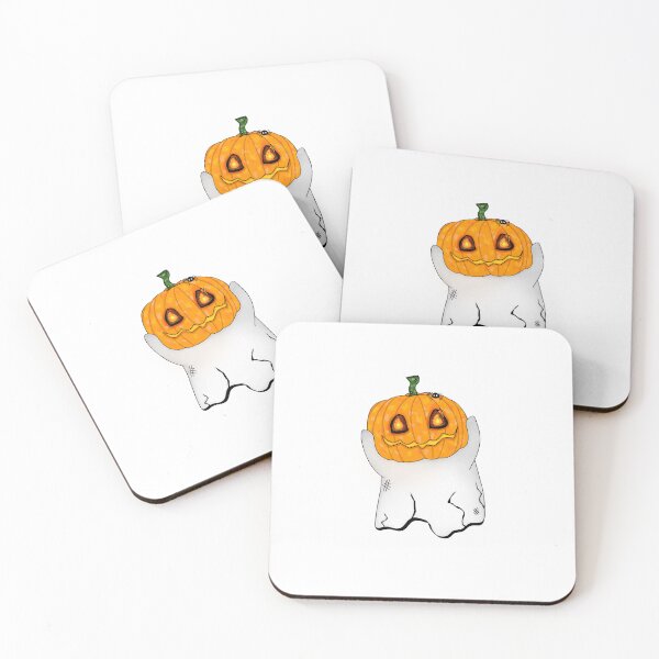 Item preview, Pumpkin Ghost Halloween Print designed and sold by artgovernor.