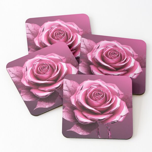 Item preview, Cybernetic Pink Rose with Glitches designed and sold by Have Mercy.