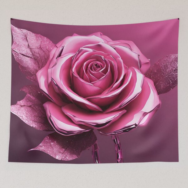 Item preview, Cybernetic Pink Rose with Glitches designed and sold by Have Mercy.