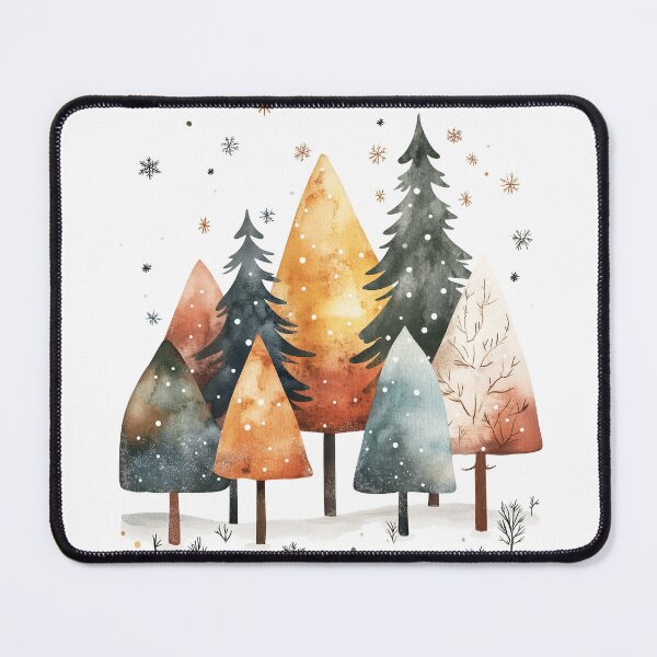 Item preview, Cute Christmas trees in snow designed and sold by ArtStyleAlice.
