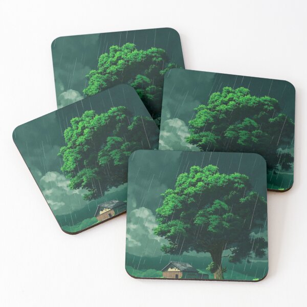 Item preview, Anime scenery - Rainfall in the plains designed and sold by TheAnime-World.