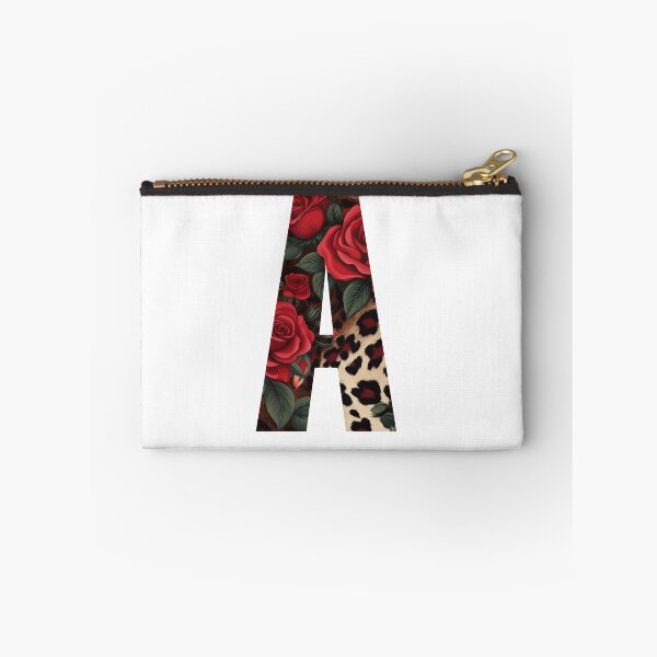 Item preview, Leopard Print Rose Monogram A designed and sold by Yviemakes.