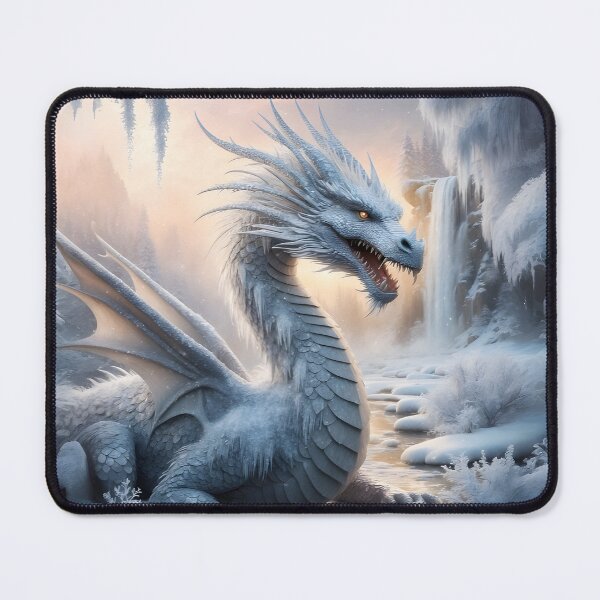 Item preview, Winter Dragon Artwork - Mystical Winter Wonderland by LaLi Designs designed and sold by LaLi-Designs.