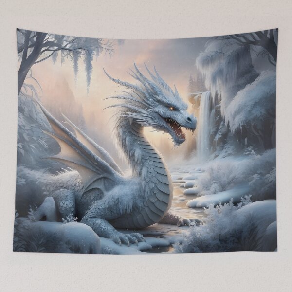 Item preview, Winter Dragon Artwork - Mystical Winter Wonderland by LaLi Designs designed and sold by LaLi-Designs.
