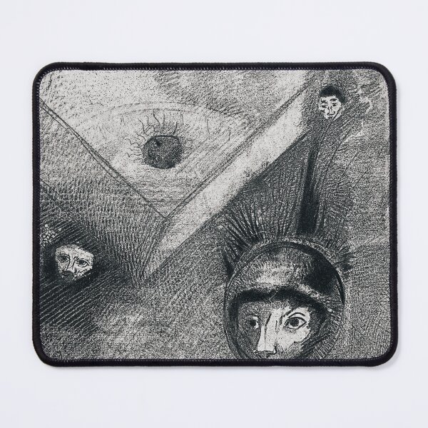 Item preview, Traces a Multiform Implacable Nightmare (1890) by Odilon Redon designed and sold by BossyCatHome.