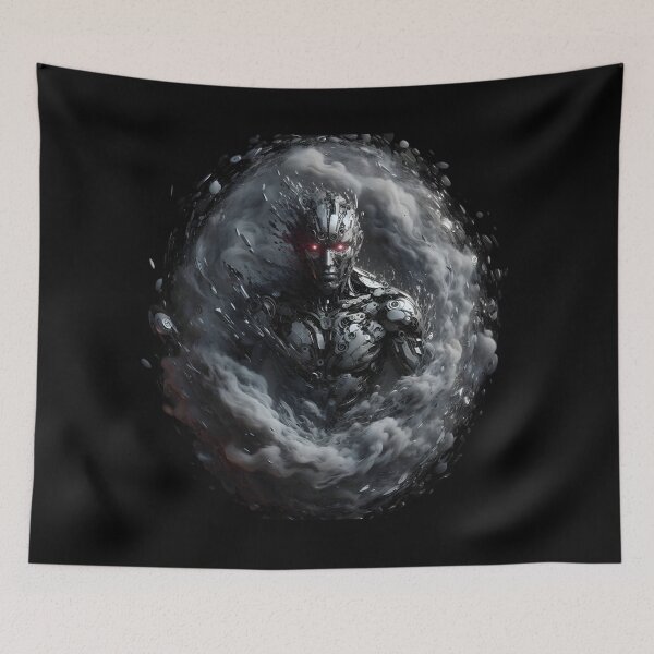 Item preview,  Futuristic Cybernetic Warrior designed and sold by IllumeInk.