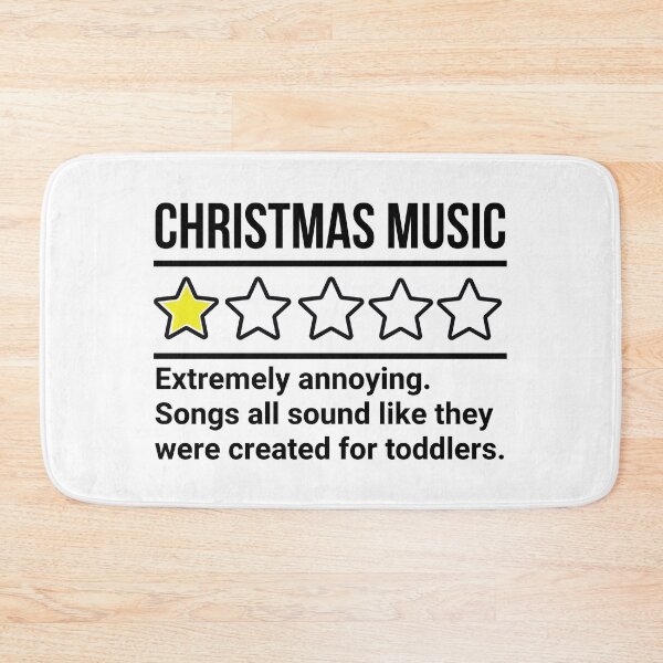 Artikelvorschau, Schlechte Kritik für Weihnachtsmusik entworfen und verkauft von Rachel the Artist .