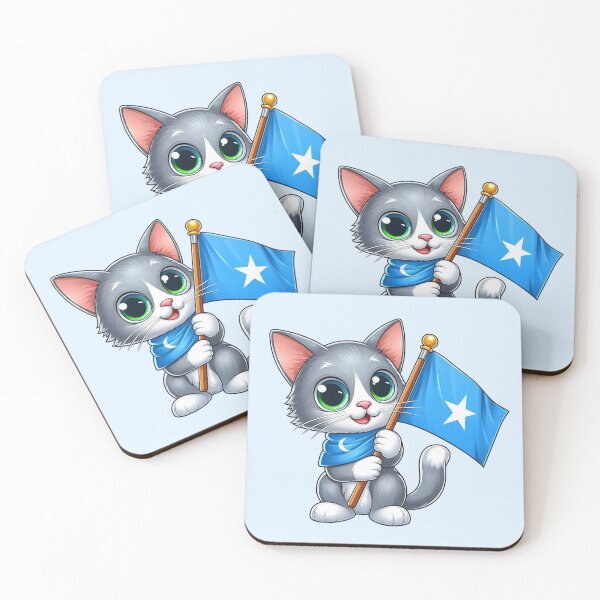 Item preview, Somalian Flag Cat designed and sold by MeowKittyPurr.