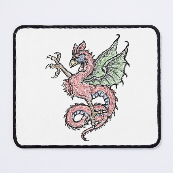 Item preview, Medieval Creature Meme - Ruby Scales and Soaring Wings designed and sold by VintageManiac.