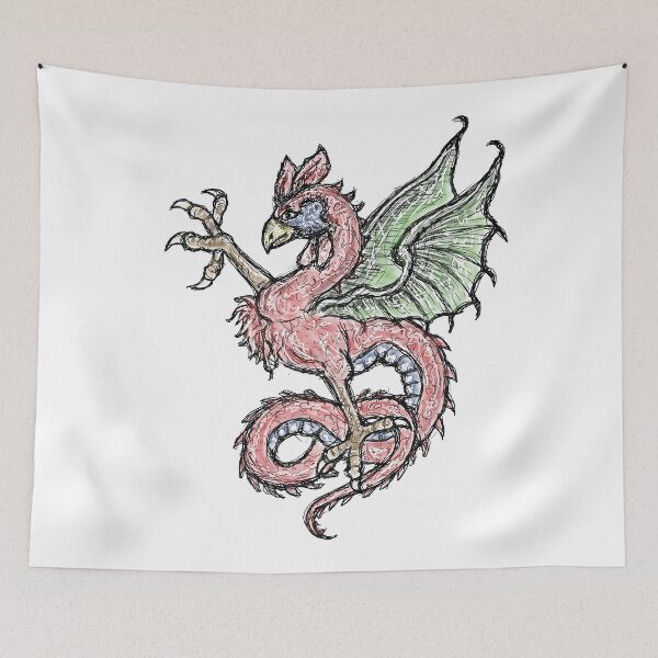 Item preview, Medieval Creature Meme - Ruby Scales and Soaring Wings designed and sold by VintageManiac.