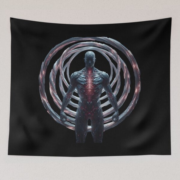 Item preview,  Futuristic Cybernetic Human Design designed and sold by IllumeInk.