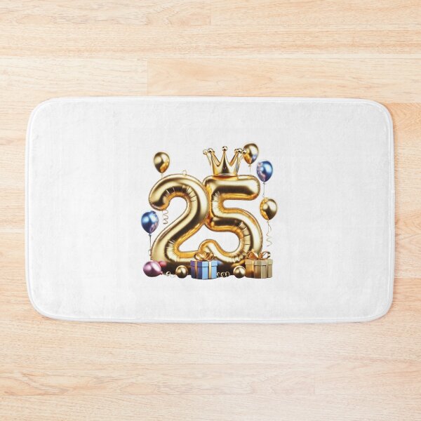 Item preview, Golden 25th Birthday Balloon Extravaganza designed and sold by momo9981.