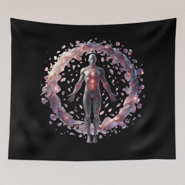 Item preview,  Futuristic Cyborg with Cosmic Ring designed and sold by IllumeInk.