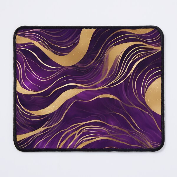 Item preview, Purple and Golden Waves designed and sold by CalmnessbyChoice.