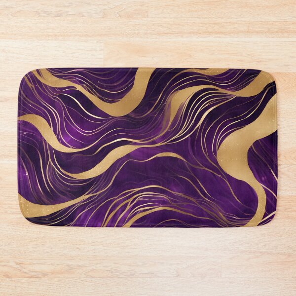 Item preview, Purple and Golden Waves designed and sold by CalmnessbyChoice.