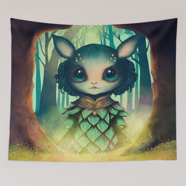 Item preview, Magical creature in the woods designed and sold by 11UponaTime.