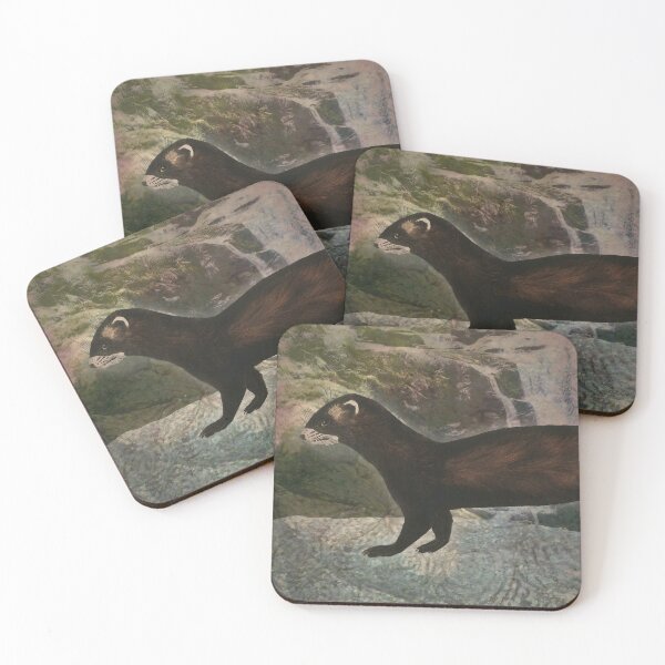 Item preview, Polecat Forest Predator Woodland Creature designed and sold by SoulscapeStudio.