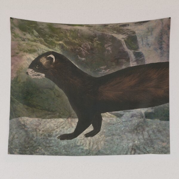 Item preview, Polecat Forest Predator Woodland Creature designed and sold by SoulscapeStudio.