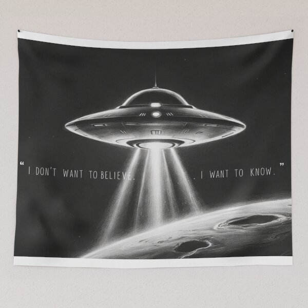 Item preview, I don't want to believe, I want to know. - Carl Sagan designed and sold by eXtraHumans.