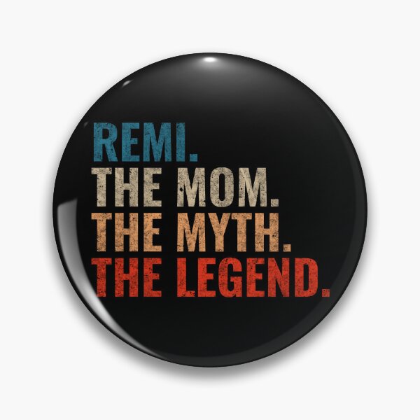 Item preview, Remi The Mom The Myth The Legend Remi Name Retro 70s distress designed and sold by Teelogic.