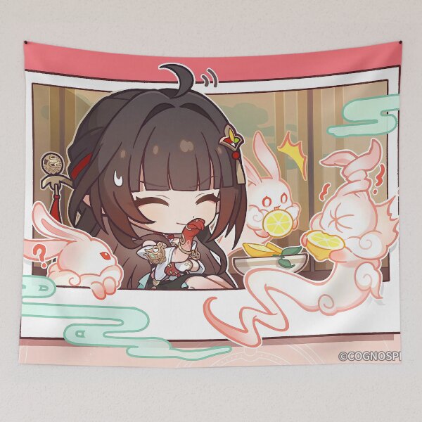 Item preview, Lingsha Single-Panel Illustration - Honkai: Star Rail designed and sold by kazatodoesart.