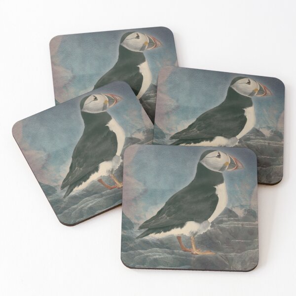 Item preview, Puffin Seabird Ocean Coastal Sea Cliffs designed and sold by SoulscapeStudio.