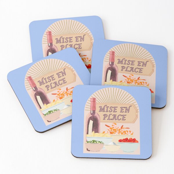 Item preview, Mise En Place Cooking Wine Bottle Design designed and sold by TMG Tees.