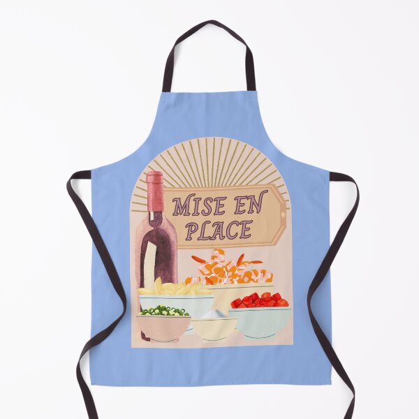Item preview, Mise En Place Cooking Wine Bottle Design designed and sold by TMG Tees.