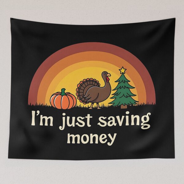 Item preview,   Hallothanksmas - I'm just saving money this year  designed and sold by kjp-design.