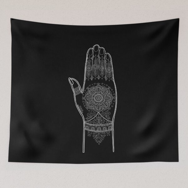 Item preview, Zen Buddha Henna White  designed and sold by LiaIsabellaArt.