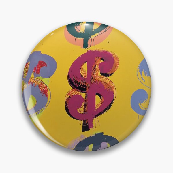 Aperçu de l'œuvre Andy Warhol Dollar Sign 9 - Yellow créée et vendue par LeGrizou.