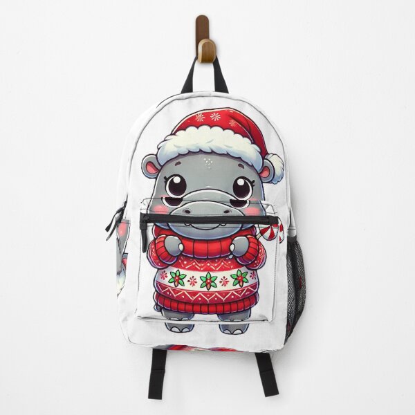 Item preview, Cheerful Hippo in Christmas Sweater designed and sold by Chokhdi289shop.