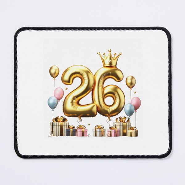 Item preview, Gold Foil 26th Birthday Celebration Balloon designed and sold by momo9981.