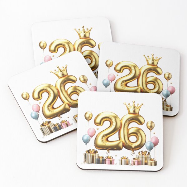 Item preview, Gold Foil 26th Birthday Celebration Balloon designed and sold by momo9981.