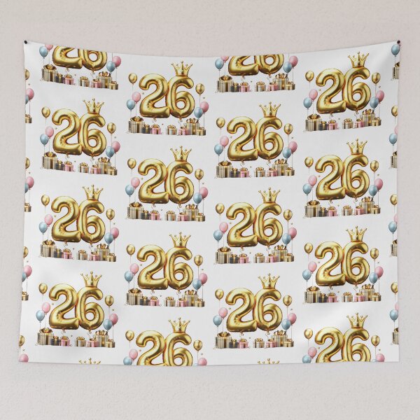Item preview, Gold Foil 26th Birthday Celebration Balloon designed and sold by momo9981.