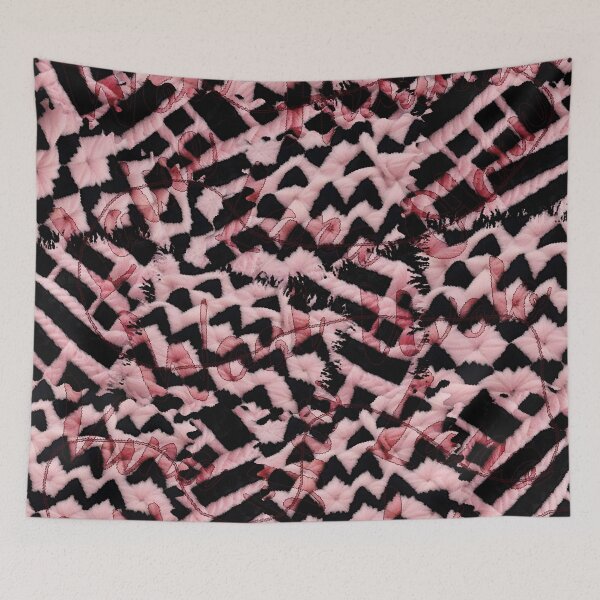 Item preview, Pink and black wool patchwork V1 designed and sold by LuCancio23.