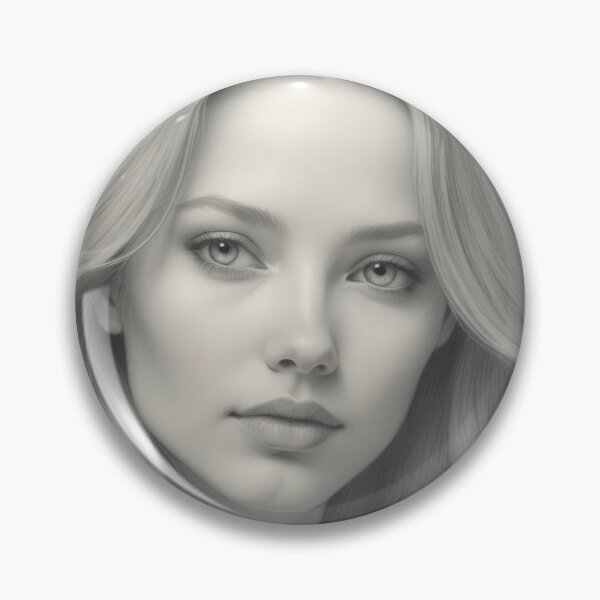 Item preview, Timeless Beauty: Soft Monochrome Portrait of Grace designed and sold by ArtComixHaven.