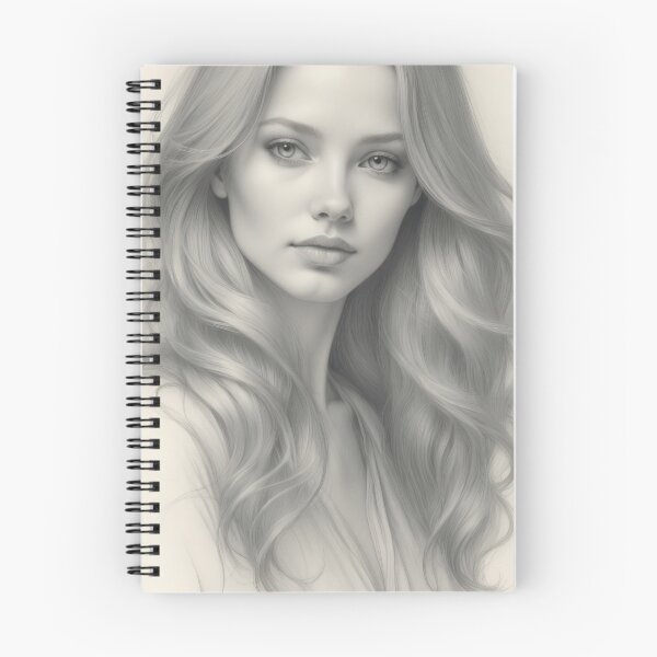 Item preview, Timeless Beauty: Soft Monochrome Portrait of Grace designed and sold by ArtComixHaven.
