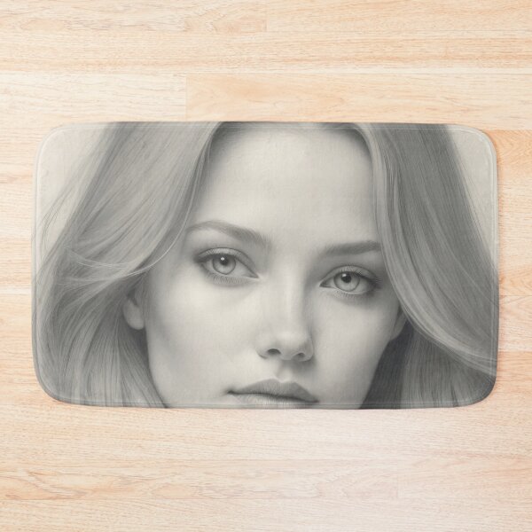 Item preview, Timeless Beauty: Soft Monochrome Portrait of Grace designed and sold by ArtComixHaven.