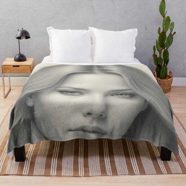 Item preview, Timeless Beauty: Soft Monochrome Portrait of Grace designed and sold by ArtComixHaven.