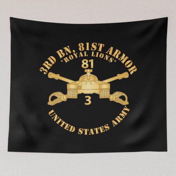 Item preview, 3rd Bn, 81st Armor - Royal Lions - Armor Branch X 300 designed and sold by Military Insignia Products.