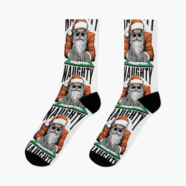 Item preview, Poker Santa Claus Casino Gambler Funny Naughty Four Aces designed and sold by GrandeDuc.