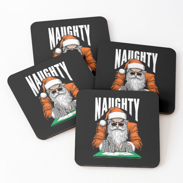Item preview, Poker Santa Claus Casino Gambler Funny Naughty Four Aces designed and sold by GrandeDuc.
